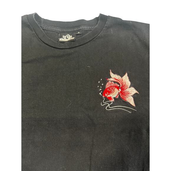 Attitude Studio Embroidered Goldfish Long Sleeve Tee – Size L - Picture 5 of 7